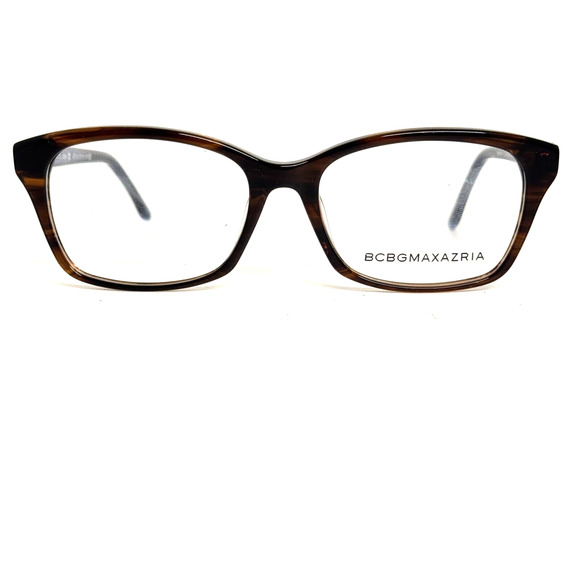 BCBGMAXAZRIA Merissa Brown Horn Eyeglasses Frame 53-16-140mm H16730